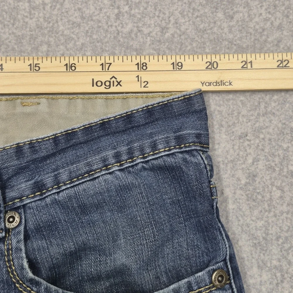 Tommy Hilfiger Freedom Jeans Mens 38x32 Blue Denim Straight Leg Premium Classic